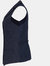 Womens/Ladies Herringbone Waistcoat - Navy