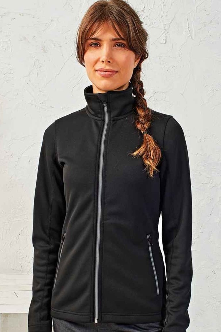 Womens/Ladies Sustainable Zipped Jacket - Black - Black