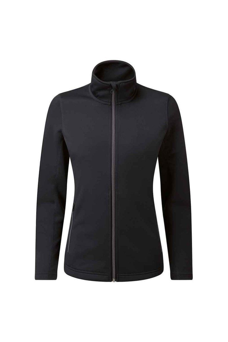 Womens/Ladies Sustainable Zipped Jacket - Black