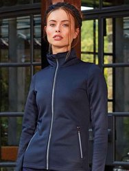 Womens/Ladies Sustainable Zipped Jacket - French Navy