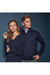 Womens/Ladies V-Neck Knitted Sweater / Top - Navy