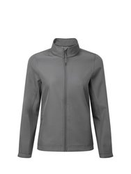 Womens/Ladies Windchecker Recycled Printable Soft Shell Jacket - Dark Grey - Dark Grey