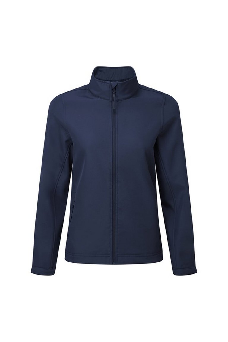 Womens/Ladies Windchecker Recycled Printable Soft Shell Jacket - Navy - Navy