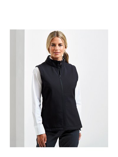 Premier Womens/Ladies Windchecker Recycled Printable Vest - Black product