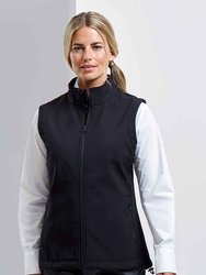 Womens/Ladies Windchecker Vest - Black - Black