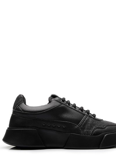 Premium Basics Black Lace Up Sneaker product
