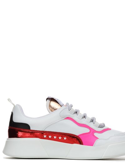 Premium Basics Genius White/Fuchsia/Red Lace Up Sneaker product