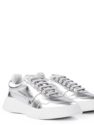 Silver Lace Up Sneaker
