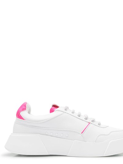 Premium Basics White/Pink Lace Up Sneaker product