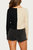 Colorblock Cardigan In Beige/Black