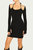 Halter-Neck Mini Dress In Black - Black