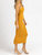 Halter Tie Midi Dress In Mustard