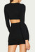 O-Ring Cutout Mini Dress In Black