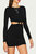 O-Ring Cutout Mini Dress In Black - Black