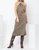 Satin Slip Dress In Dark Olive - Dark Olive