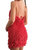 Shae Shaggy Dress In Red