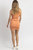 Sunrays Two Tone Mini Dress In Orange