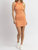 Sunrays Two Tone Mini Dress In Orange