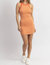 Sunrays Two Tone Mini Dress In Orange