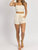 Terrycloth Crop And Shorts Set In Cream