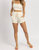 Terrycloth Crop And Shorts Set In Cream