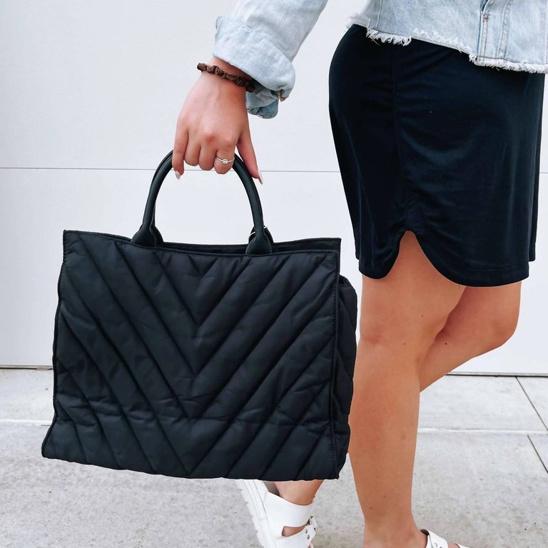 Taylor Falls Tote Bag In Black - Black