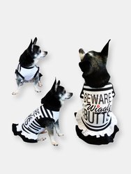 Beware Of Wiggle Butts | Dog Dress - Black