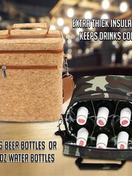 Cork Insulated 6 Bottle Beer Bag