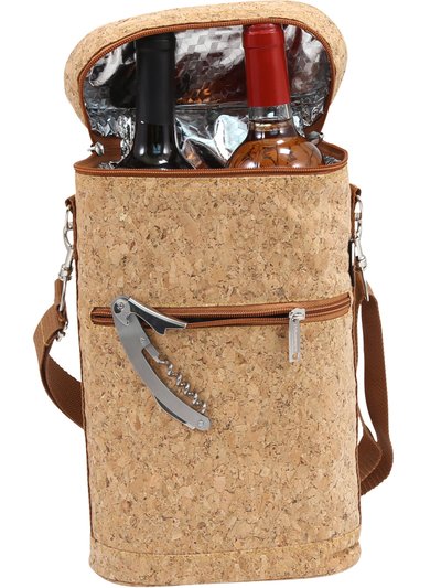 Primeware Inc. Cork Two Bottle Carrier Brandy product