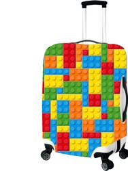 Decorative Luggage Cover - Building Bricks