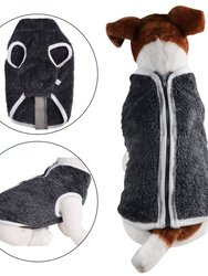 Faux Sheep Fur Dog Vest - Grey Fur