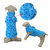 Luxury Faux Fur Winter Dogs Coat - Blue