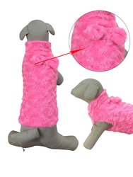 Luxury Faux Fur Winter Dogs Coat - Pink