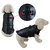 Padded Vest Jacket With Zipper Closure And Leash Ring - Black