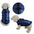 Padded Vest Jacket With Zipper Closure And Leash Ring - Blue