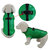 Padded Vest Jacket With Zipper Closure And Leash Ring - Green