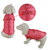 Padded Vest Jacket With Zipper Closure And Leash Ring - Red