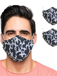 Reusable Plain Face Mask for Adults (2-pack)