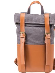 Two Bottle Wine Backpack Pinot Design - Grey