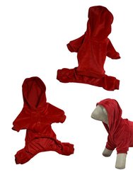 Velvet Tracksuit Soft Pajamas Hoodie Cute - Red Velvet