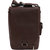 Vino Faux Leather Two Bottle Wine Messenger Bag - Brown Faux Leather