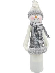 Wine Sock White Christmas Collection - Frosty White