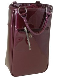 Wine Tote Two Bottle Harmony Design - Purple Candy