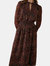 Womens/Ladies Abstract Keyhole Dress