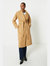 Womens/Ladies Belted Hardware Detail Coat - Camel - Camel