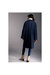 Womens/Ladies Diamond Quilted Button Front Coat - Navy