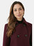Womens/Ladies Double-Breasted Dolly Coat - Berry