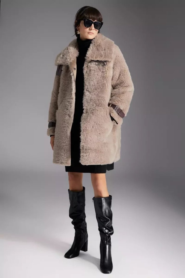 Principles faux sales fur coat