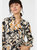 Womens/Ladies Floral Blouse - Black/White