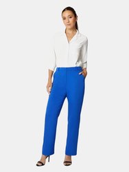 Womens/Ladies High Waist Tapered Pants - Cobalt - Cobalt